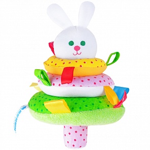 Игрушка "Шумякиши" - Пирамидка Зайка (Мякиши, 320 МЯКИШИsim)